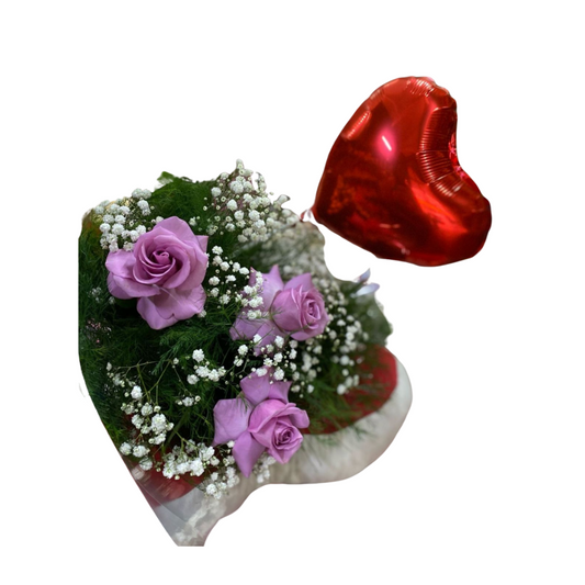 Buquê 3 rosas