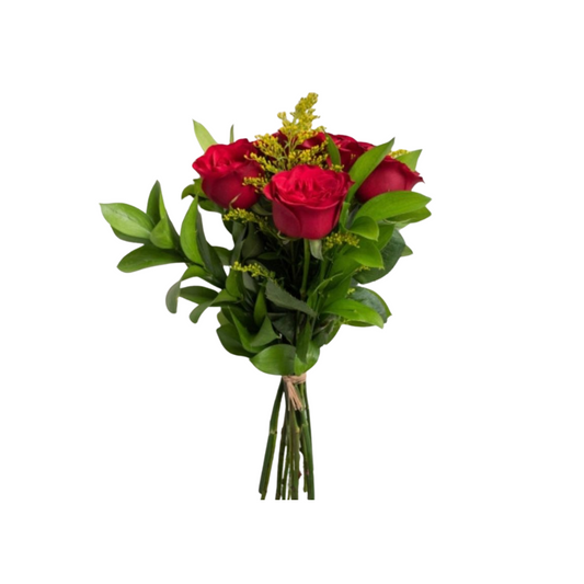 Buquê 6 Rosas Vermelhas